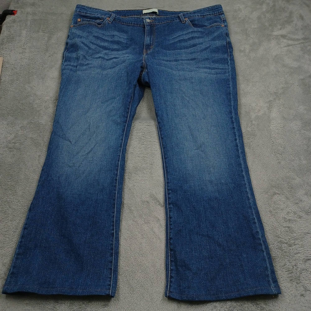 Levis 590 Jeans Womens 22 Blue Denim Bootcut Y2K Pockets Modern Flap Pockets